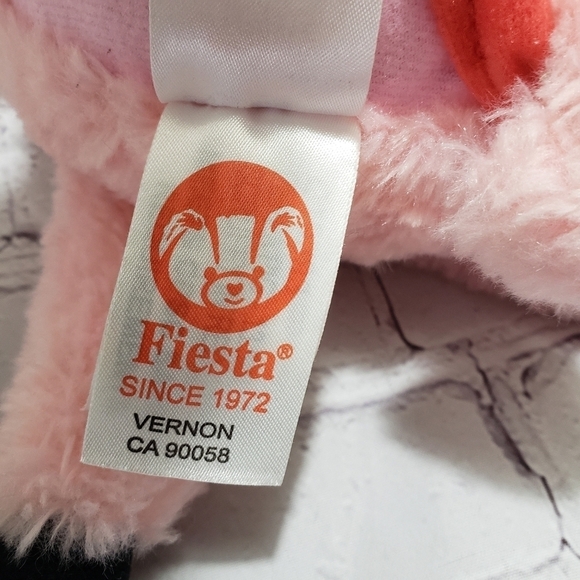 Fiesta Peppa Pig Plush 13.5-inch Stuffed Animal Scruffy In Red Dress C19393 Pink - Picture 7 of 10